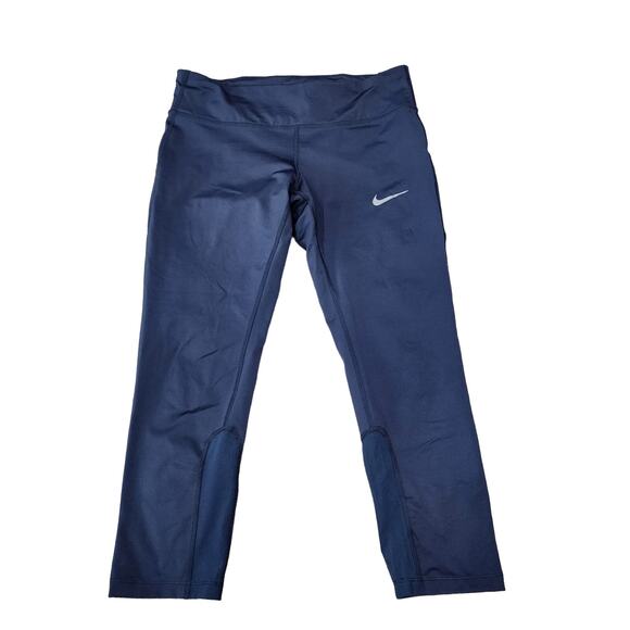 Nike Pants - Nike blue women's size medium crop leggings